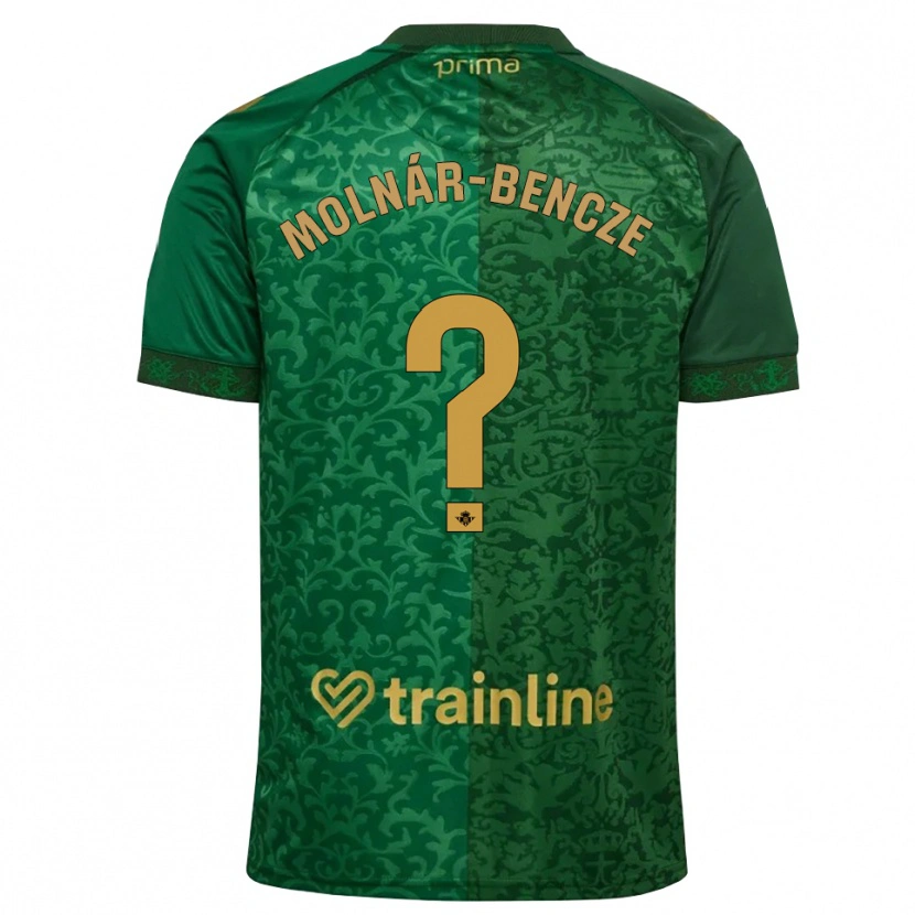 Danxen Kvinnor Zsombor Molnár-Bencze #0 Skogsgrön Mörk Guldbrun Bortatröja Matchtröjor 2026/27 Tröjor T-Tröja