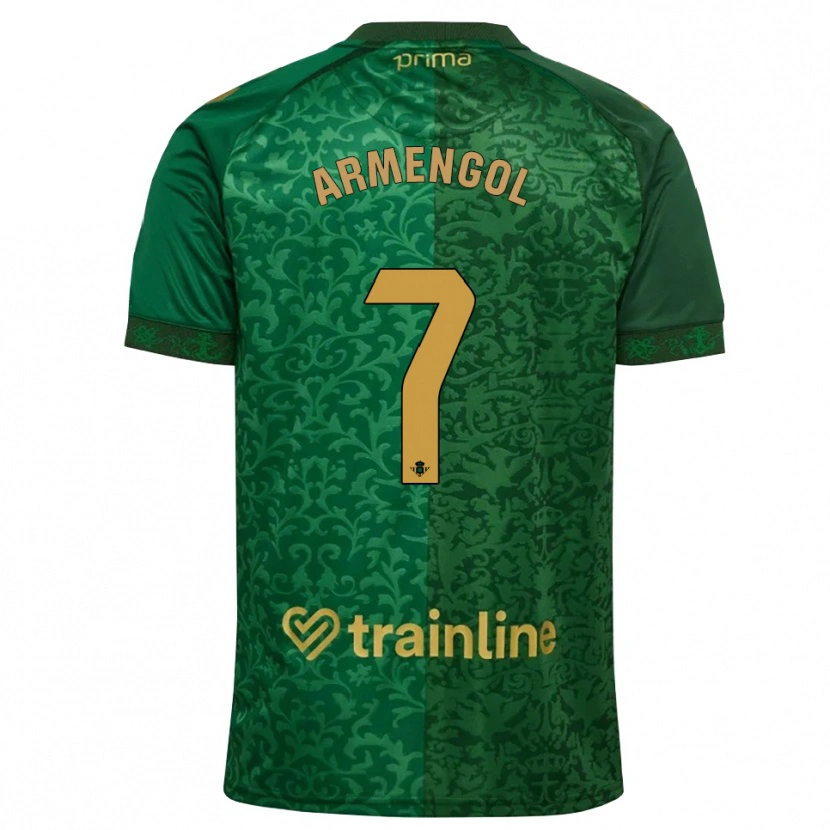 Danxen Kvinnor Carla Armengol Joaniquet #7 Skogsgrön Mörk Guldbrun Bortatröja Matchtröjor 2026/27 Tröjor T-Tröja