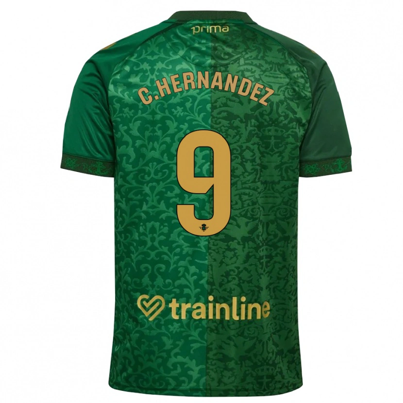 Danxen Kvinnor Cucho Hernández #9 Skogsgrön Mörk Guldbrun Bortatröja Matchtröjor 2026/27 Tröjor T-Tröja