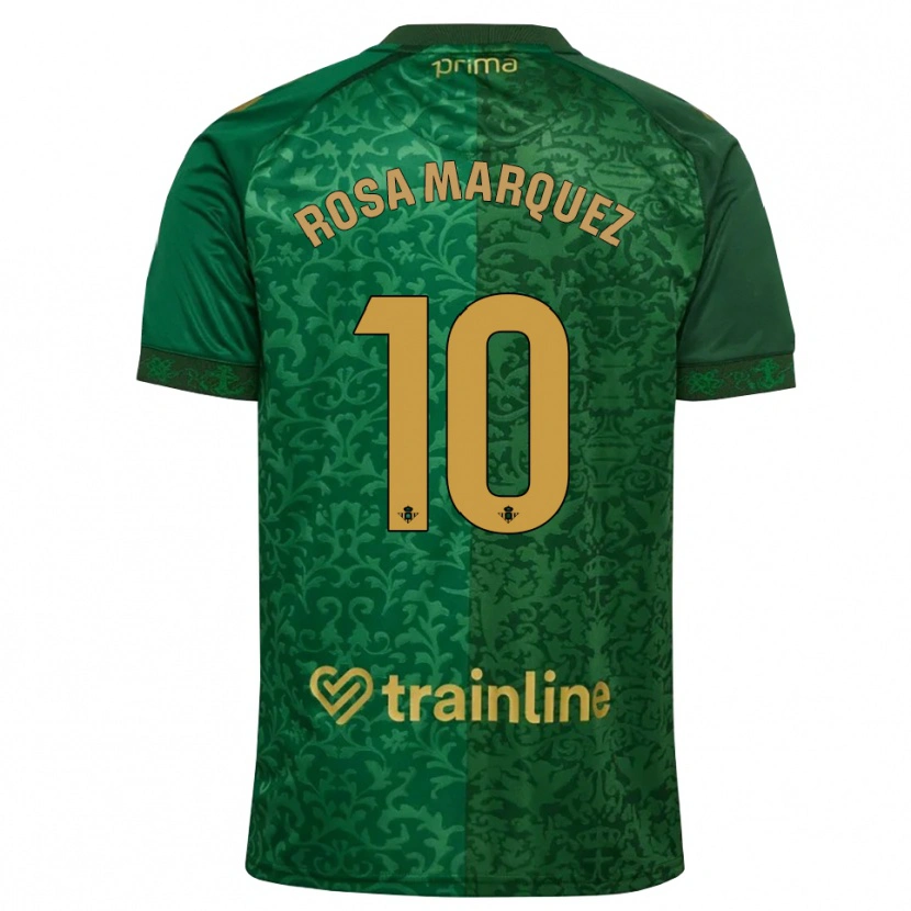 Danxen Kvinnor Rosa Márquez Baena #10 Skogsgrön Mörk Guldbrun Bortatröja Matchtröjor 2026/27 Tröjor T-Tröja