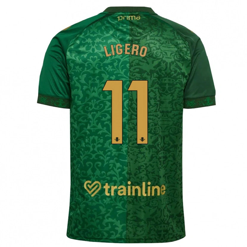 Danxen Kvinnor Nuria Ligero #11 Skogsgrön Mörk Guldbrun Bortatröja Matchtröjor 2026/27 Tröjor T-Tröja
