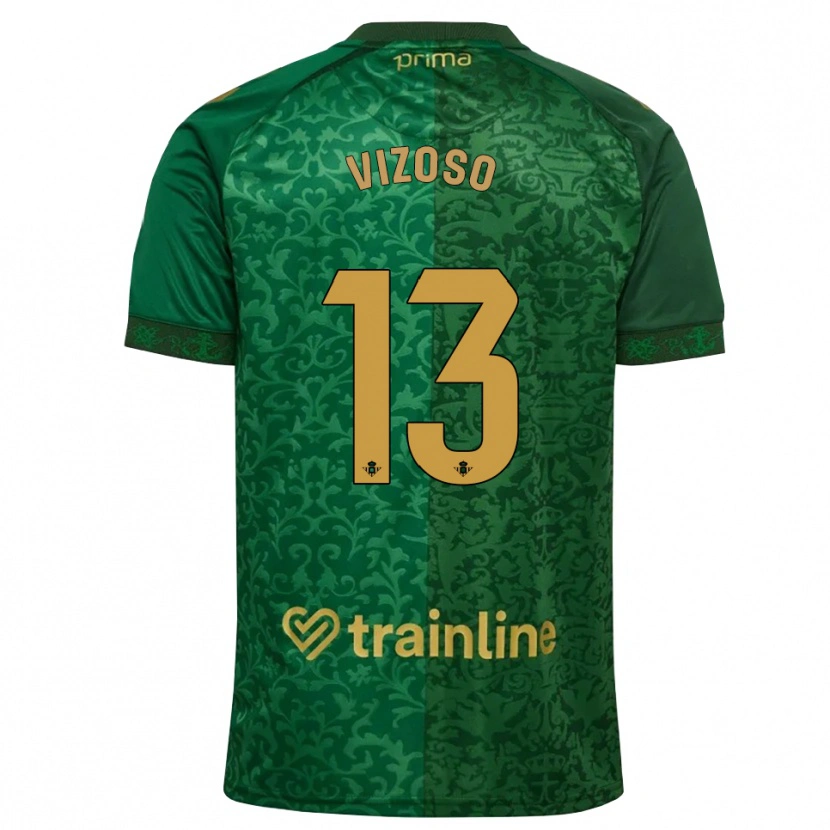 Danxen Kvinnor Paula Vizoso #13 Skogsgrön Mörk Guldbrun Bortatröja Matchtröjor 2026/27 Tröjor T-Tröja