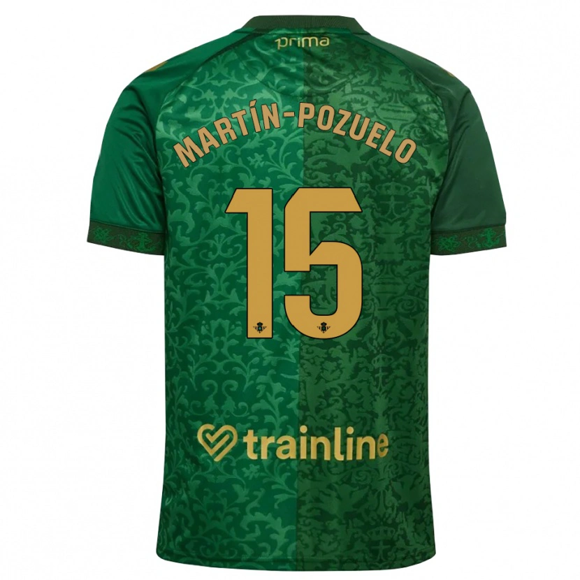 Danxen Kvinnor Esther Martín-Pozuelo #15 Skogsgrön Mörk Guldbrun Bortatröja Matchtröjor 2026/27 Tröjor T-Tröja