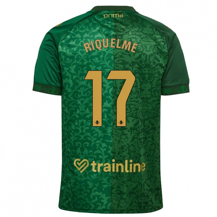 Danxen Kvinnor Rodrigo Riquelme #17 Skogsgrön Mörk Guldbrun Bortatröja Matchtröjor 2026/27 Tröjor T-Tröja