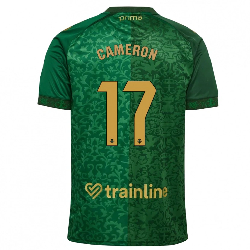 Danxen Kvinnor Tiffany Cameron #17 Skogsgrön Mörk Guldbrun Bortatröja Matchtröjor 2026/27 Tröjor T-Tröja