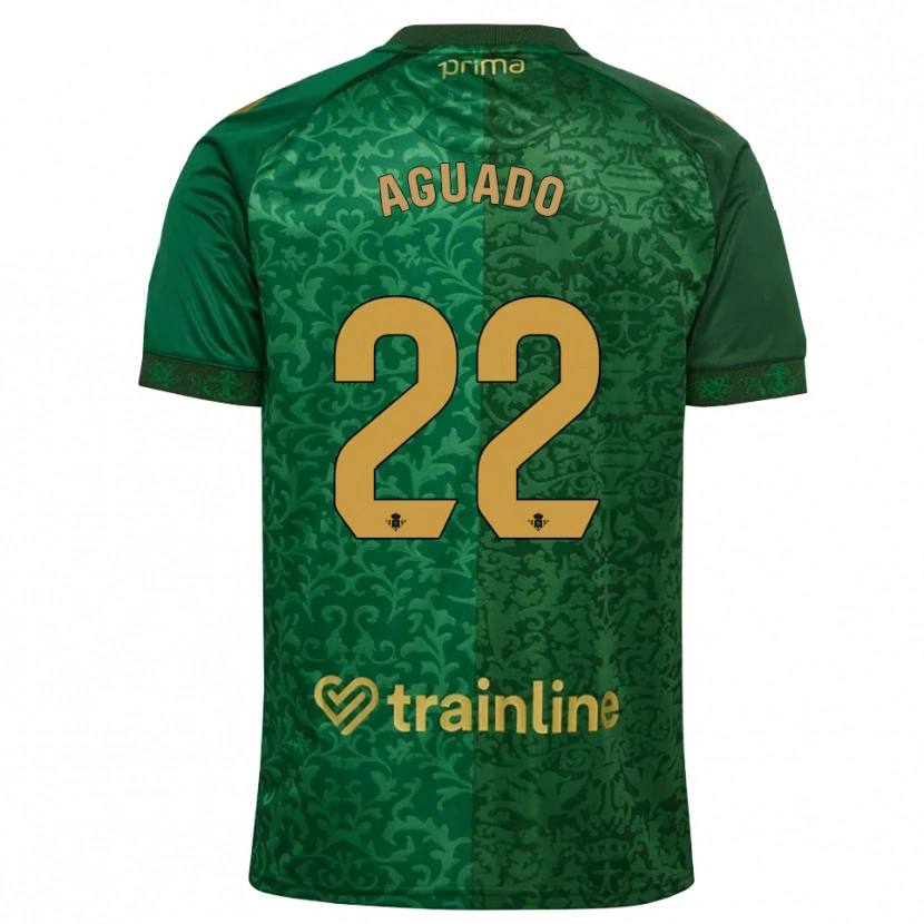 Danxen Kvinnor Julia Aguado Fernández #22 Skogsgrön Mörk Guldbrun Bortatröja Matchtröjor 2026/27 Tröjor T-Tröja