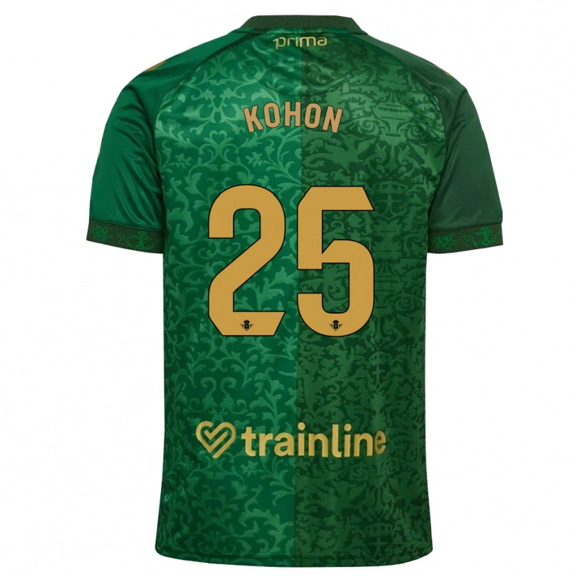 Danxen Kvinnor Rudy Kohon #25 Skogsgrön Mörk Guldbrun Bortatröja Matchtröjor 2026/27 Tröjor T-Tröja