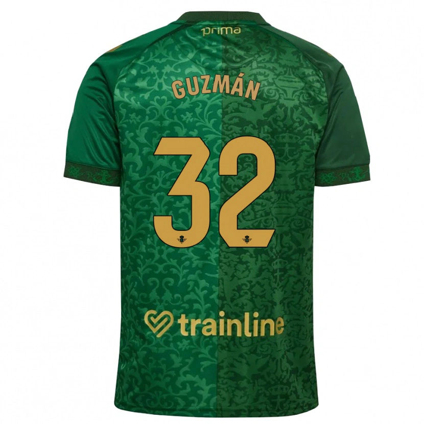 Danxen Kvinnor Rafael Guzmán #32 Skogsgrön Mörk Guldbrun Bortatröja Matchtröjor 2026/27 Tröjor T-Tröja