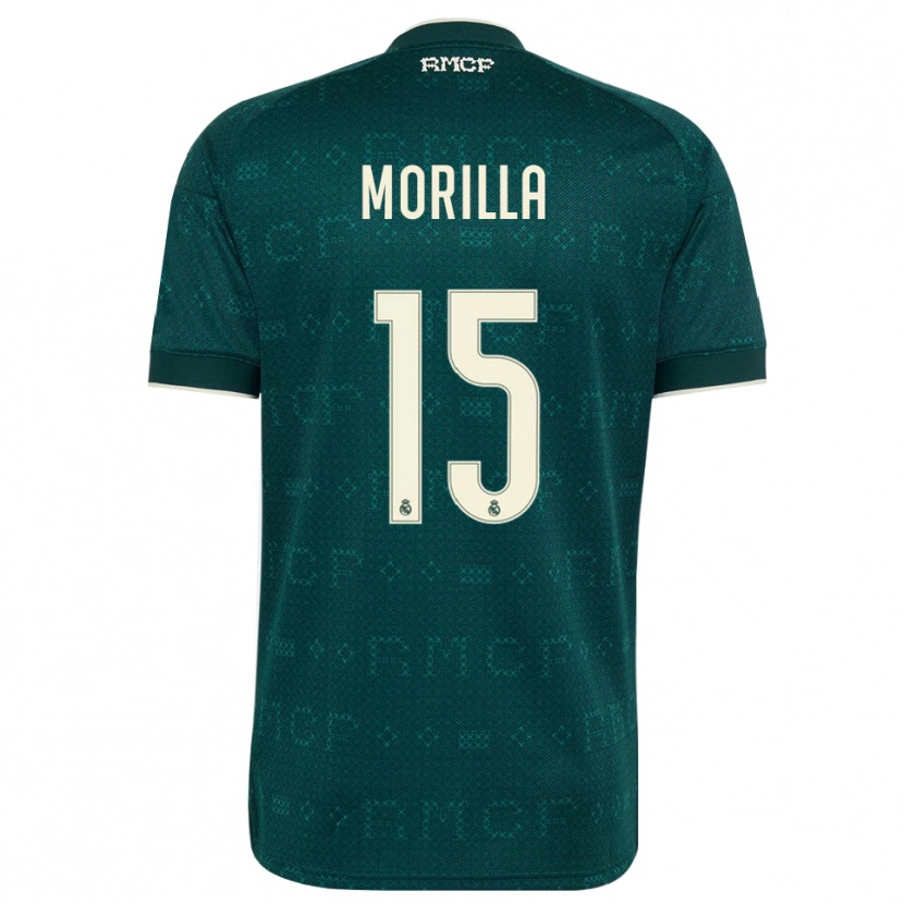 Danxen Kvinnor Jairo Morilla #15 Mörk Skiffergrå Vit Bortatröja Matchtröjor 2026/27 Tröjor T-Tröja