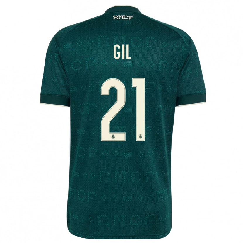 Danxen Kvinnor Iker Gil #21 Mörk Skiffergrå Vit Bortatröja Matchtröjor 2026/27 Tröjor T-Tröja