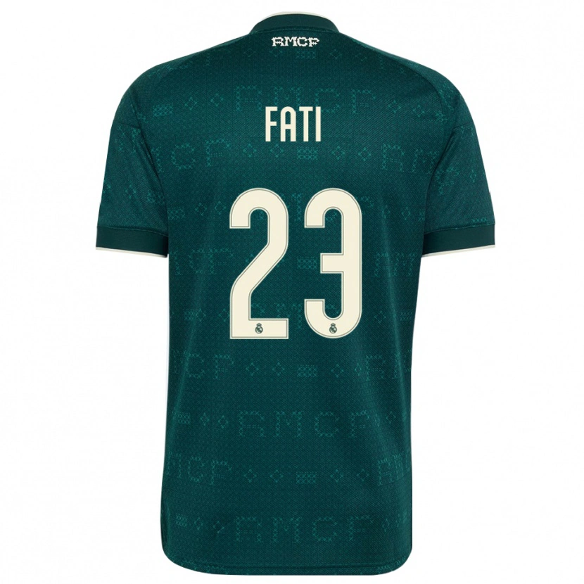 Danxen Kvinnor Lamini Fati #23 Mörk Skiffergrå Vit Bortatröja Matchtröjor 2026/27 Tröjor T-Tröja