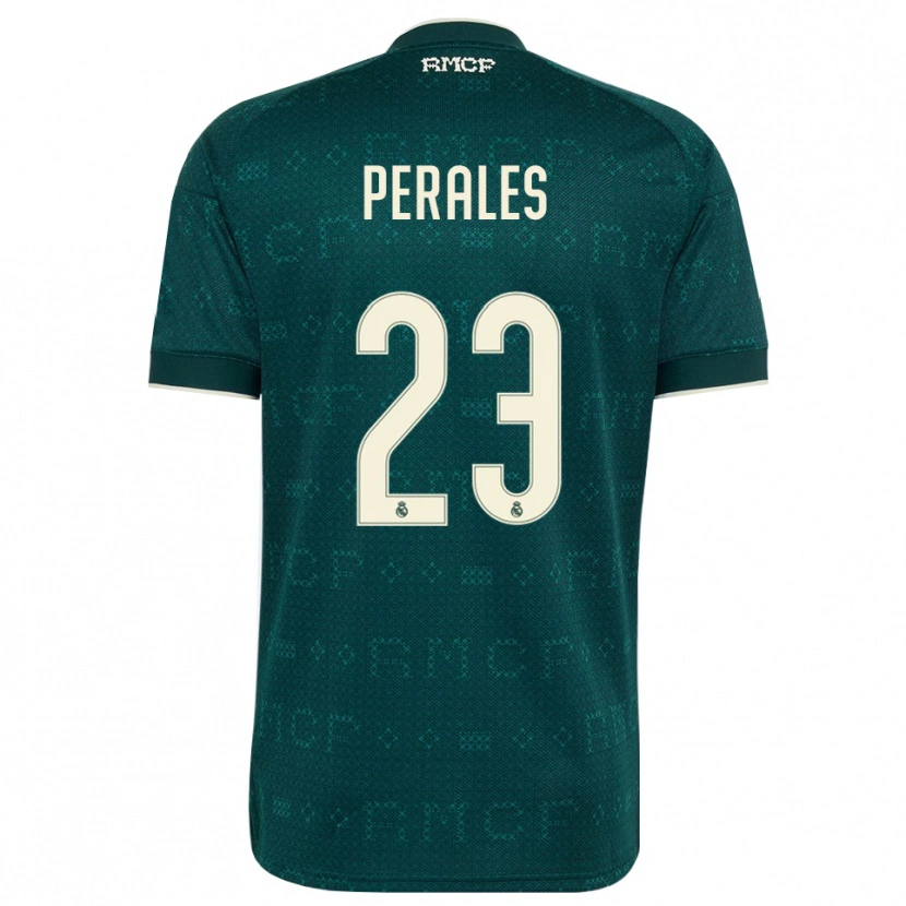 Danxen Kvinnor Miguel Perales #23 Mörk Skiffergrå Vit Bortatröja Matchtröjor 2026/27 Tröjor T-Tröja