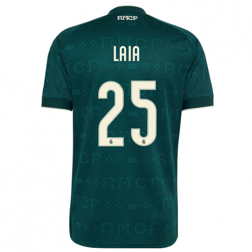 Danxen Kvinnor Laia López De La Morena #25 Mörk Skiffergrå Vit Bortatröja Matchtröjor 2026/27 Tröjor T-Tröja