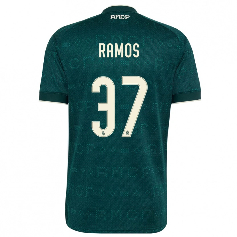 Danxen Kvinnor Yeremaiah Ramos #37 Mörk Skiffergrå Vit Bortatröja Matchtröjor 2026/27 Tröjor T-Tröja