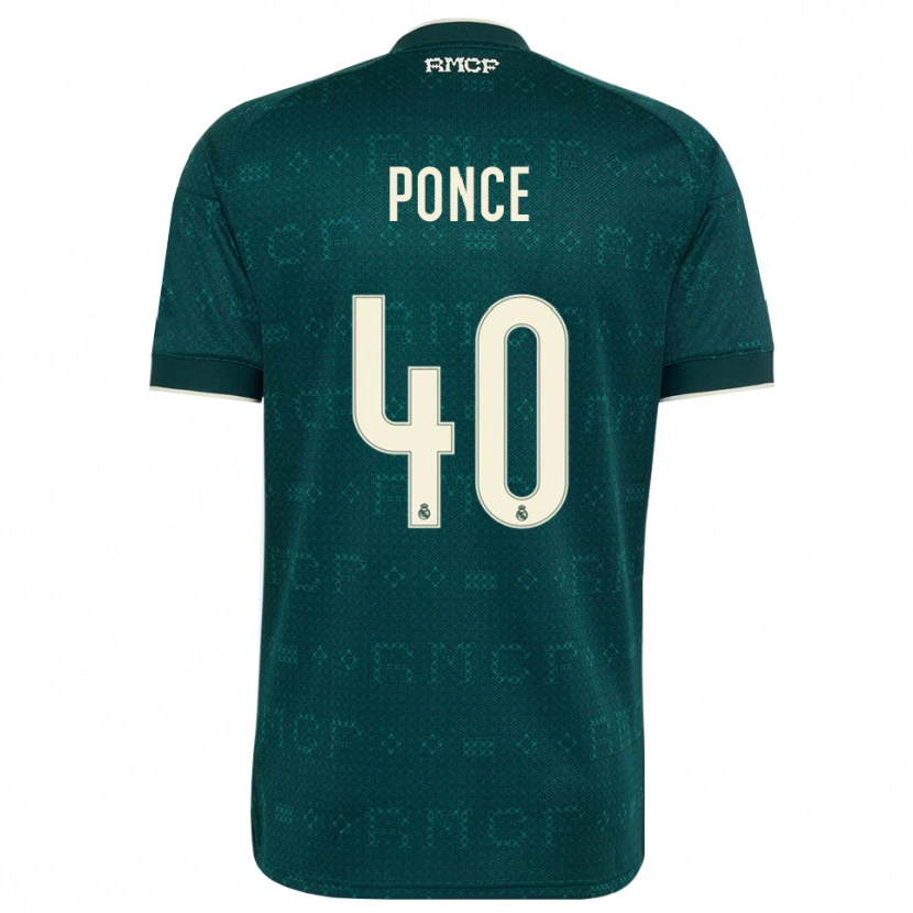 Danxen Kvinnor Guille Ponce #40 Mörk Skiffergrå Vit Bortatröja Matchtröjor 2026/27 Tröjor T-Tröja