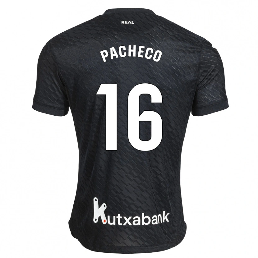 Danxen Kvinnor Jon Pacheco #16 Svart Vit Bortatröja Matchtröjor 2026/27 Tröjor T-Tröja