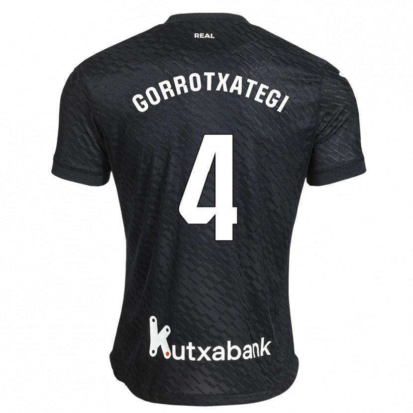 Danxen Kvinnor Jon Gorrotxategi #4 Svart Vit Bortatröja Matchtröjor 2026/27 Tröjor T-Tröja