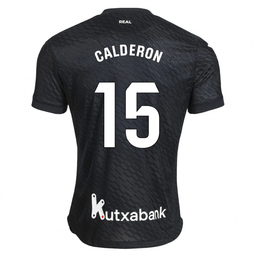 Danxen Kvinnor Iker Calderon #15 Svart Vit Bortatröja Matchtröjor 2026/27 Tröjor T-Tröja