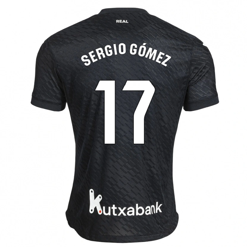 Danxen Kvinnor Sergio Gómez #17 Svart Vit Bortatröja Matchtröjor 2026/27 Tröjor T-Tröja