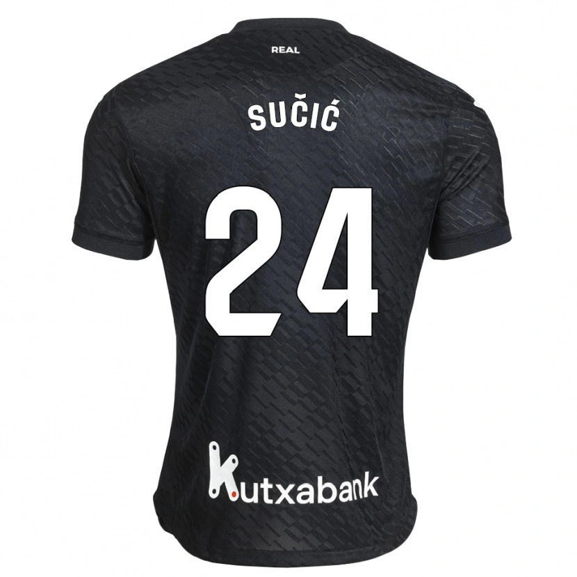 Danxen Kvinnor Luka Sucic #24 Svart Vit Bortatröja Matchtröjor 2026/27 Tröjor T-Tröja