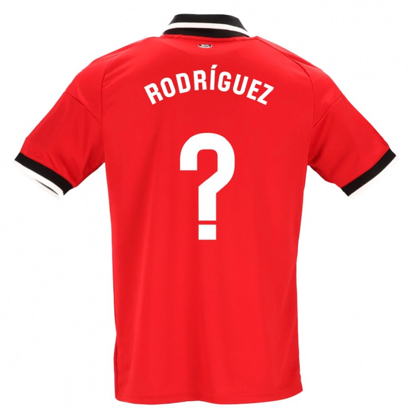 Danxen Kvinnor René Rodríguez #0 Svart Vit Röd Bortatröja Matchtröjor 2026/27 Tröjor T-Tröja