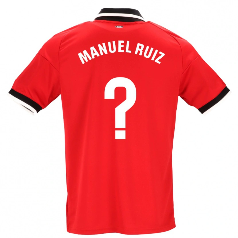 Danxen Kvinnor José Manuel Ruiz #0 Svart Vit Röd Bortatröja Matchtröjor 2026/27 Tröjor T-Tröja