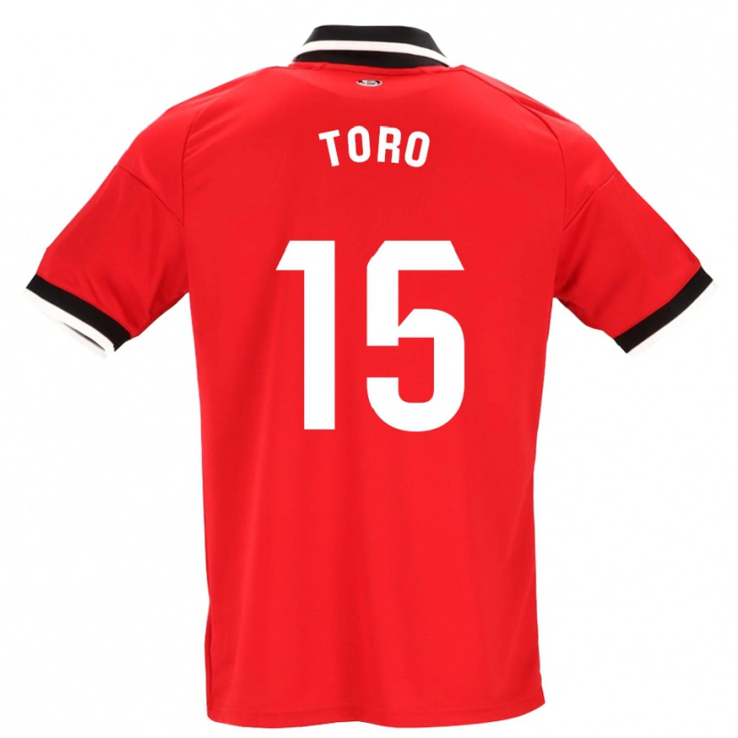 Danxen Kvinnor Juanan Toro #15 Svart Vit Röd Bortatröja Matchtröjor 2026/27 Tröjor T-Tröja