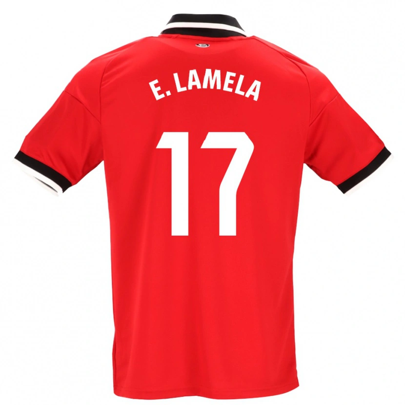Danxen Kvinnor Erik Lamela #17 Svart Vit Röd Bortatröja Matchtröjor 2026/27 Tröjor T-Tröja