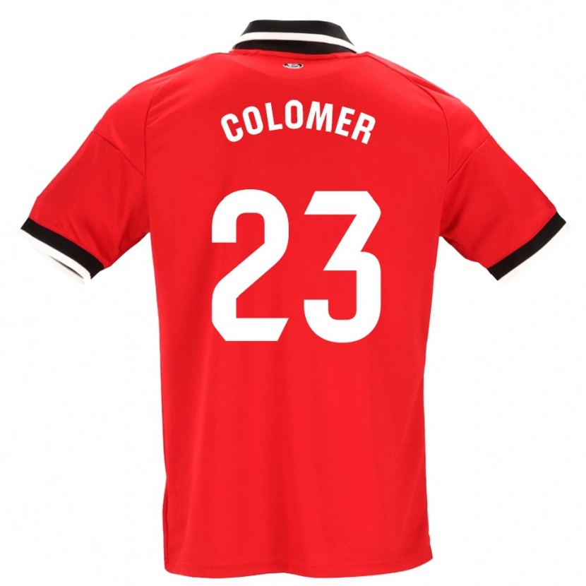 Danxen Kvinnor Carlos Colomer #23 Svart Vit Röd Bortatröja Matchtröjor 2026/27 Tröjor T-Tröja