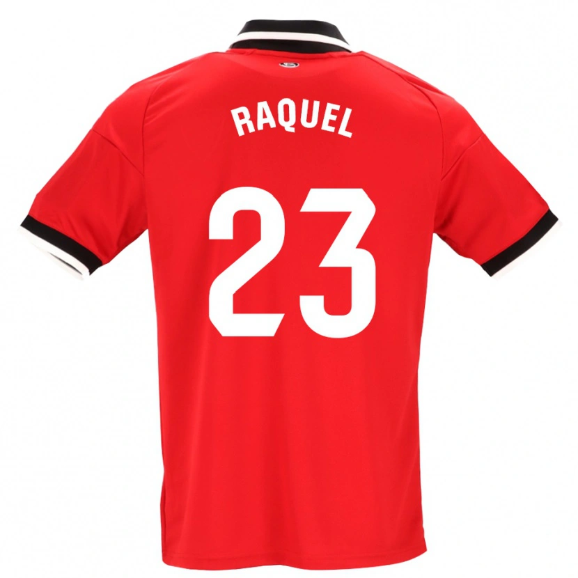 Danxen Kvinnor Raquel Morcillo #23 Svart Vit Röd Bortatröja Matchtröjor 2026/27 Tröjor T-Tröja