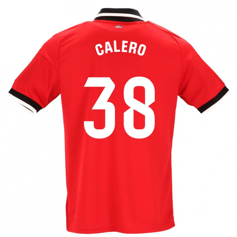 Danxen Kvinnor Josema Calero #38 Svart Vit Röd Bortatröja Matchtröjor 2026/27 Tröjor T-Tröja