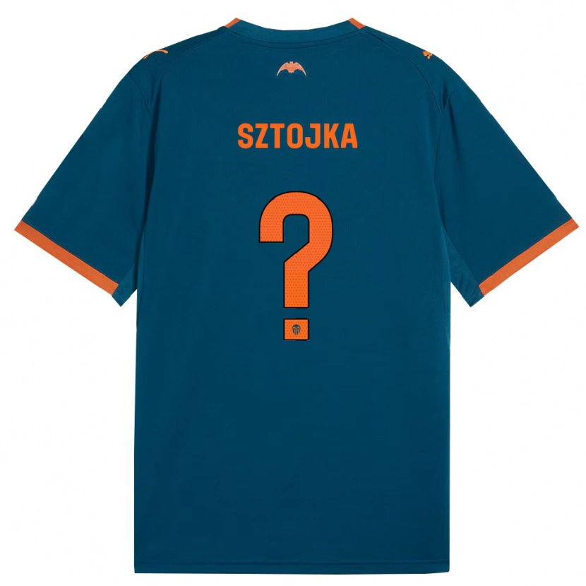 Danxen Kvinnor Márk Sztojka #0 Stålblå Orange Bortatröja Matchtröjor 2026/27 Tröjor T-Tröja
