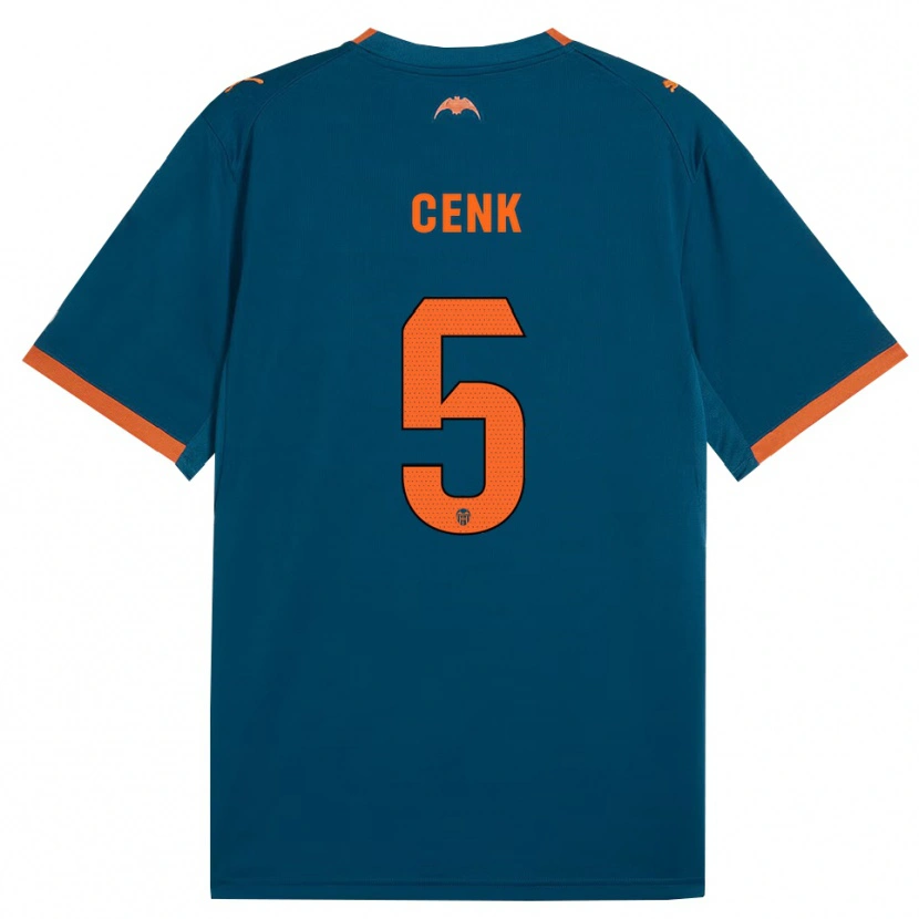 Danxen Kvinnor Cenk Ozkacar #5 Stålblå Orange Bortatröja Matchtröjor 2026/27 Tröjor T-Tröja