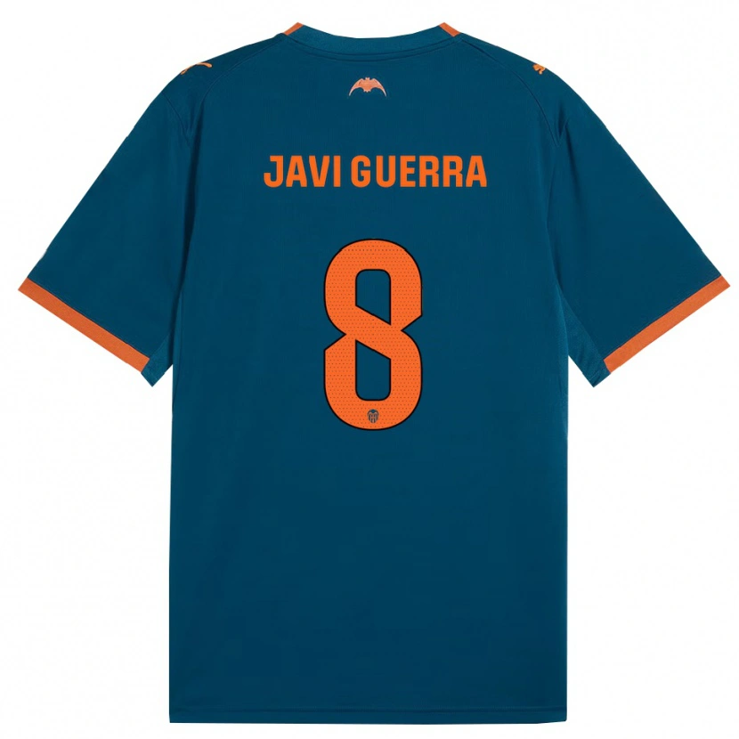Danxen Kvinnor Javi Guerra #8 Stålblå Orange Bortatröja Matchtröjor 2026/27 Tröjor T-Tröja