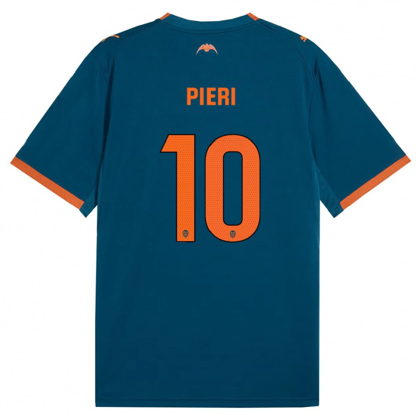 Danxen Kvinnor Andreas Pieri #10 Stålblå Orange Bortatröja Matchtröjor 2026/27 Tröjor T-Tröja