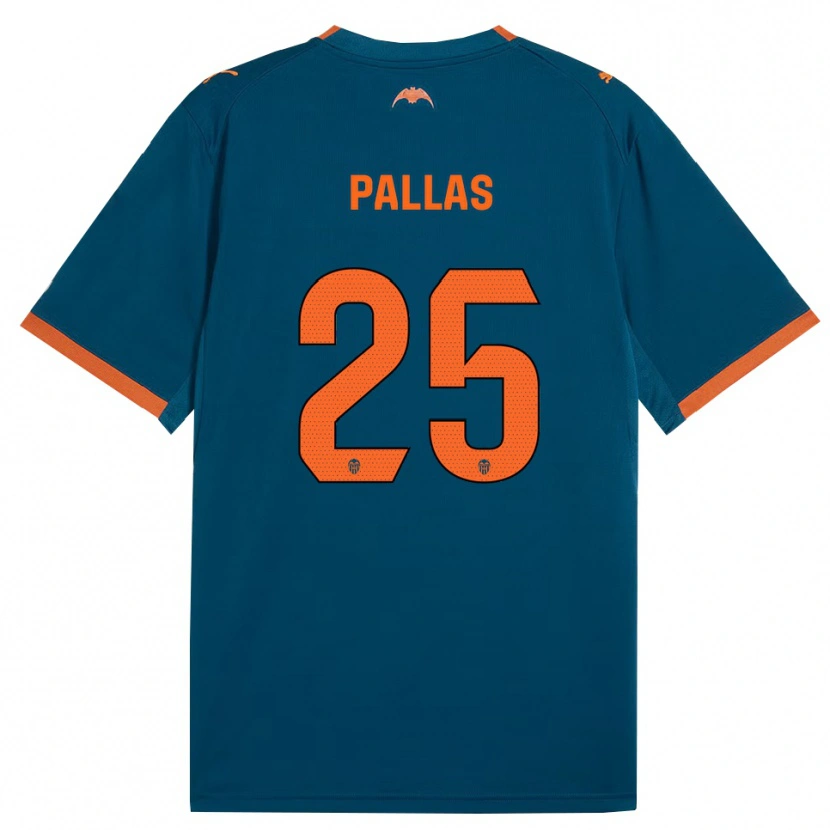 Danxen Kvinnor Nerea Pallas #25 Stålblå Orange Bortatröja Matchtröjor 2026/27 Tröjor T-Tröja