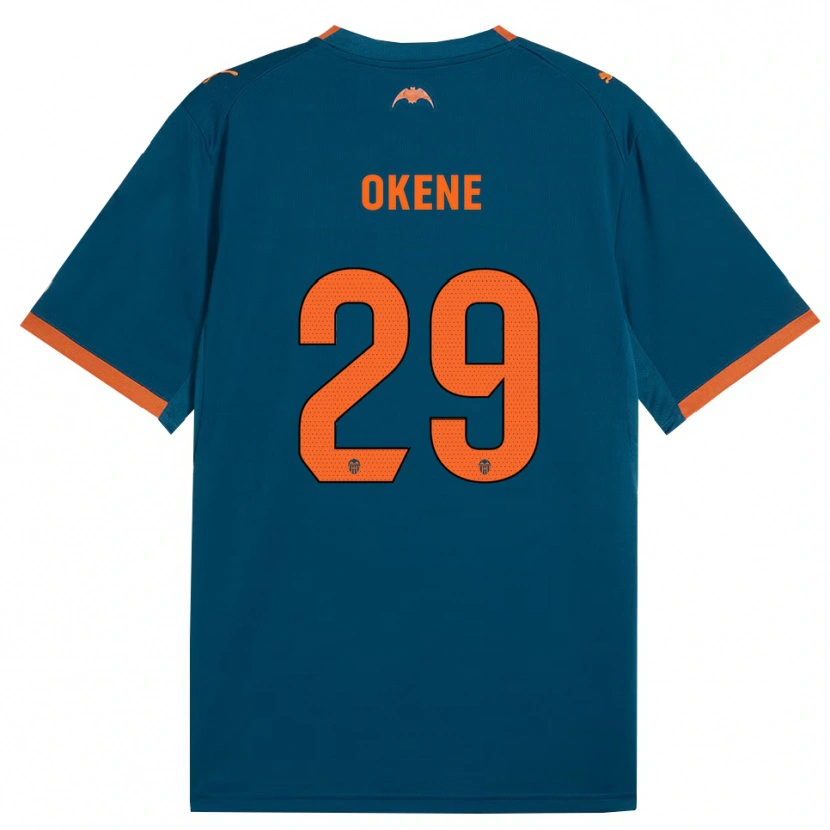 Danxen Kvinnor Andrea Okene #29 Stålblå Orange Bortatröja Matchtröjor 2026/27 Tröjor T-Tröja
