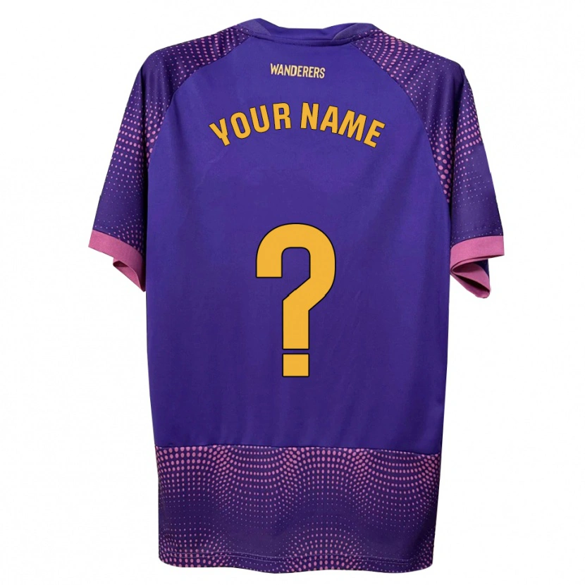 Danxen Kvinnor Ditt Namn #0 Lila Vit Rosa Bortatröja Matchtröjor 2026/27 Tröjor T-Tröja