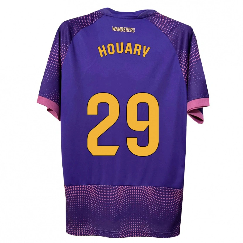Danxen Kvinnor Ali Houary #29 Lila Vit Rosa Bortatröja Matchtröjor 2026/27 Tröjor T-Tröja