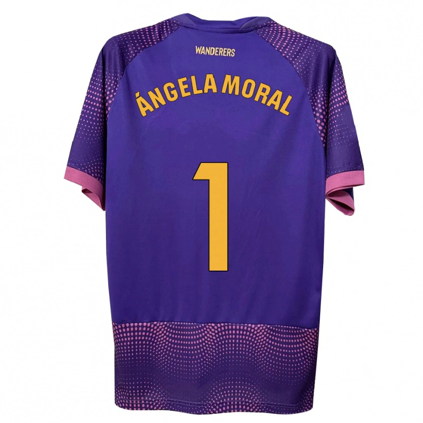Danxen Kvinnor Ángela Moral Ferrer #1 Lila Vit Rosa Bortatröja Matchtröjor 2026/27 Tröjor T-Tröja