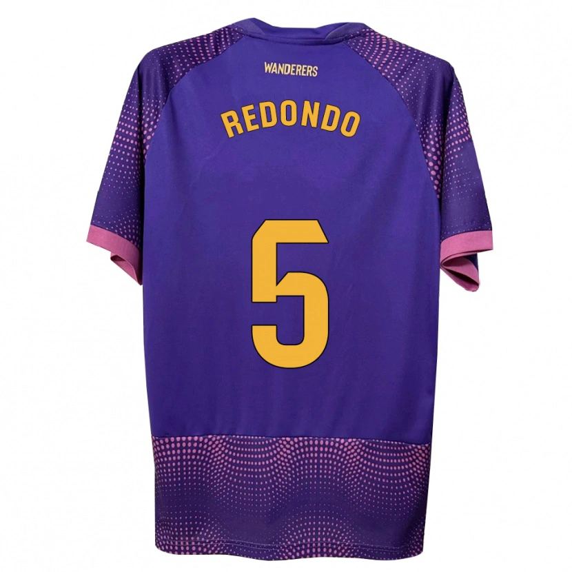 Danxen Kvinnor Federico Redondo #5 Lila Vit Rosa Bortatröja Matchtröjor 2026/27 Tröjor T-Tröja