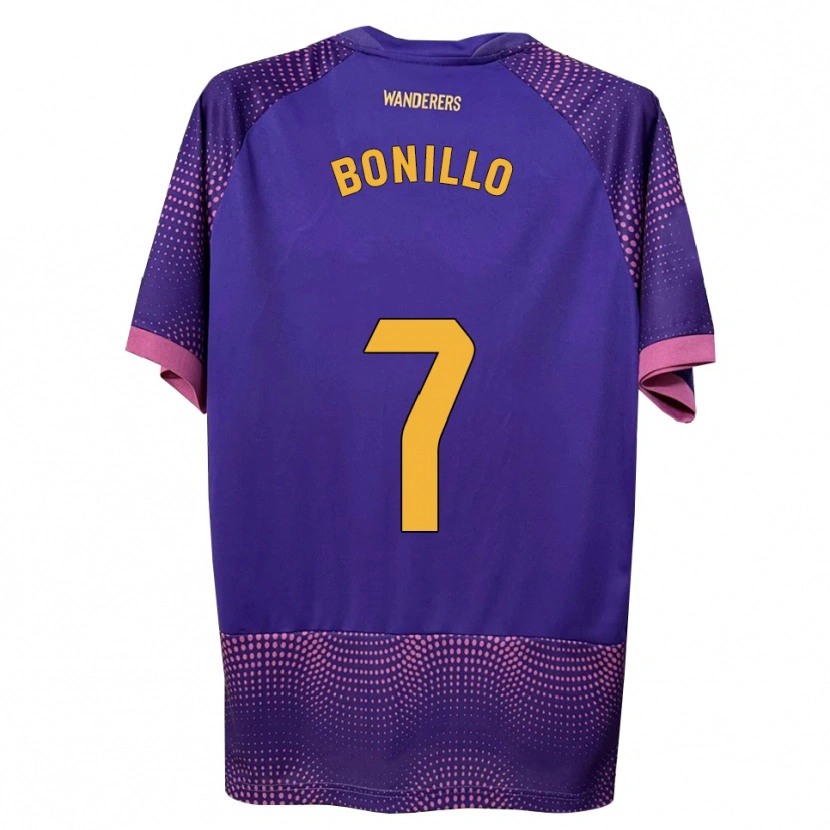 Danxen Kvinnor Haizam Bonillo #7 Lila Vit Rosa Bortatröja Matchtröjor 2026/27 Tröjor T-Tröja