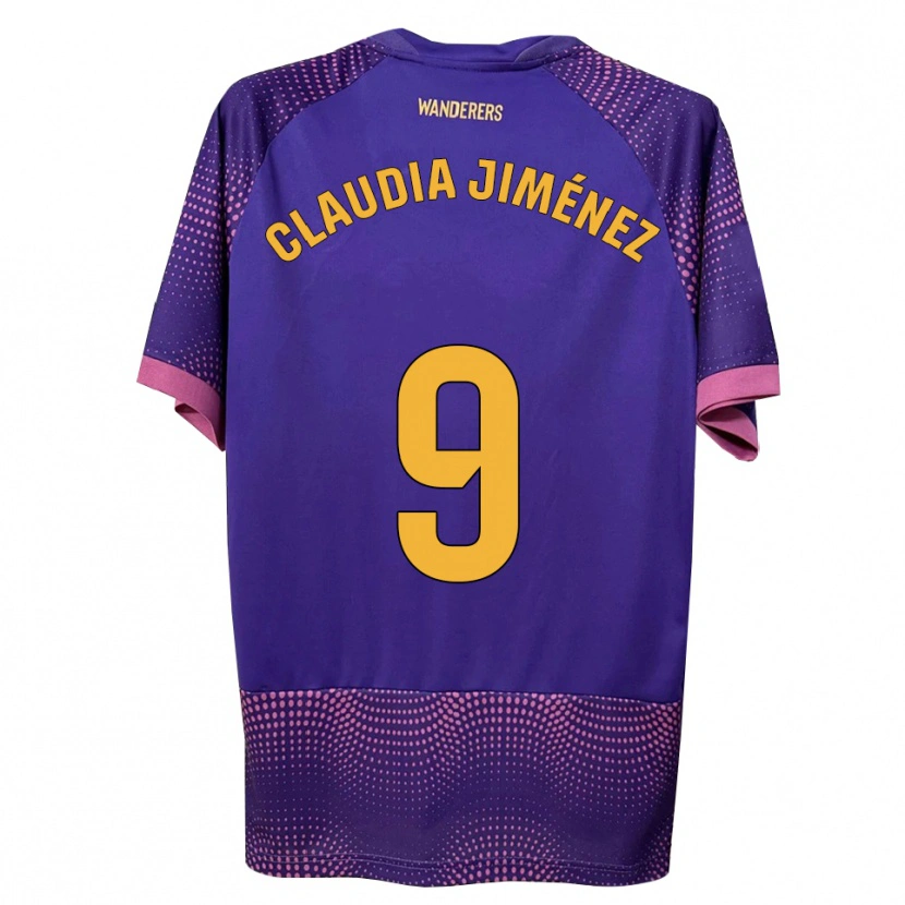 Danxen Kvinnor Claudia Jiménez Gutiérrez #9 Lila Vit Rosa Bortatröja Matchtröjor 2026/27 Tröjor T-Tröja