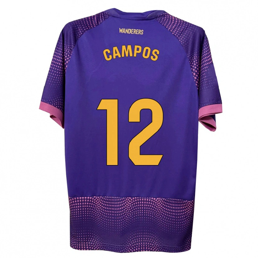 Danxen Kvinnor Álex Campos #12 Lila Vit Rosa Bortatröja Matchtröjor 2026/27 Tröjor T-Tröja