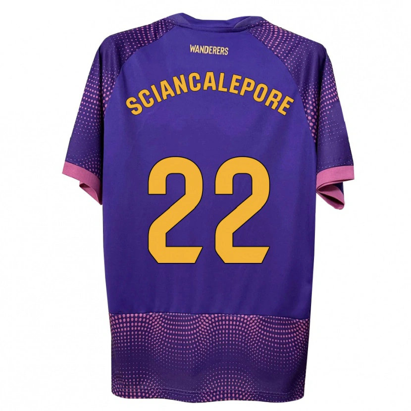 Danxen Kvinnor Mateo Sciancalepore #22 Lila Vit Rosa Bortatröja Matchtröjor 2026/27 Tröjor T-Tröja