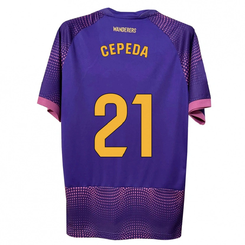 Danxen Kvinnor Lucas Cepeda #21 Lila Vit Rosa Bortatröja Matchtröjor 2026/27 Tröjor T-Tröja
