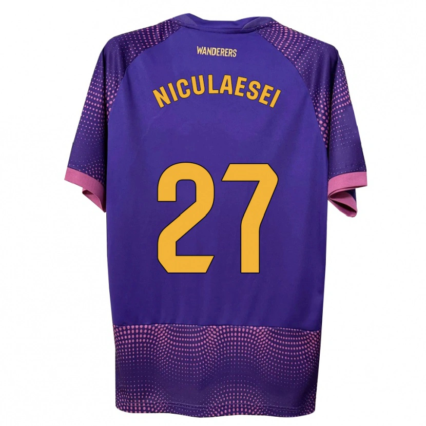 Danxen Kvinnor Albert Niculăesei #27 Lila Vit Rosa Bortatröja Matchtröjor 2026/27 Tröjor T-Tröja