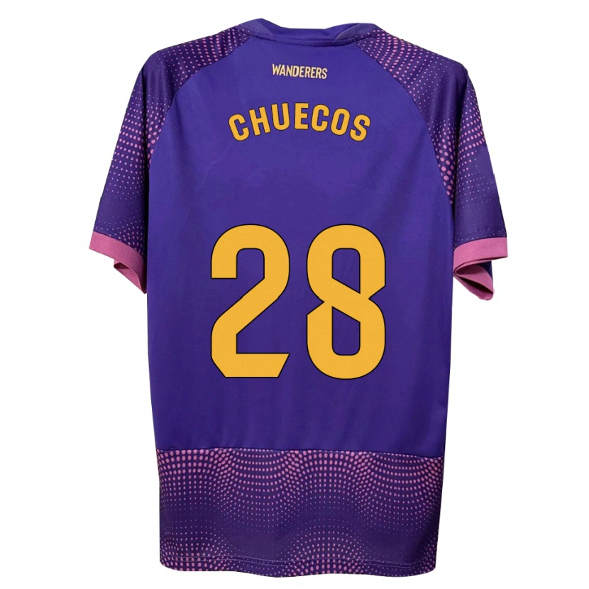 Danxen Kvinnor Dani Chuecos #28 Lila Vit Rosa Bortatröja Matchtröjor 2026/27 Tröjor T-Tröja