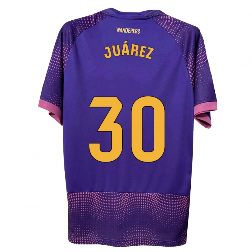 Danxen Kvinnor Salva Juárez #30 Lila Vit Rosa Bortatröja Matchtröjor 2026/27 Tröjor T-Tröja