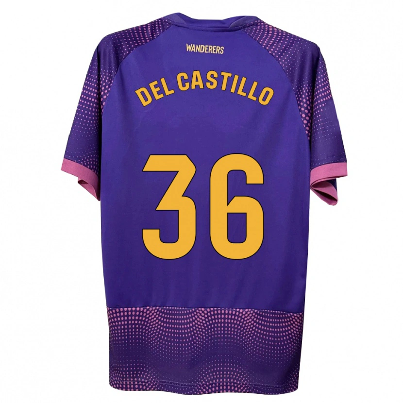 Danxen Kvinnor Gonzalo Del Castillo #36 Lila Vit Rosa Bortatröja Matchtröjor 2026/27 Tröjor T-Tröja